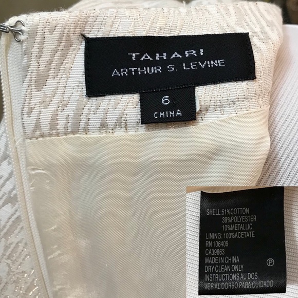 TAHARI Lined Midi Sleeveless Dress w/ Belt EUC sz6 - Picture 7 of 7